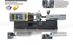 Two shot injection molding machine